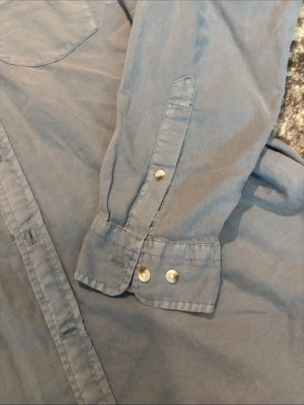 Banana Republic Men's Button-Down Shirt in Slate Blue